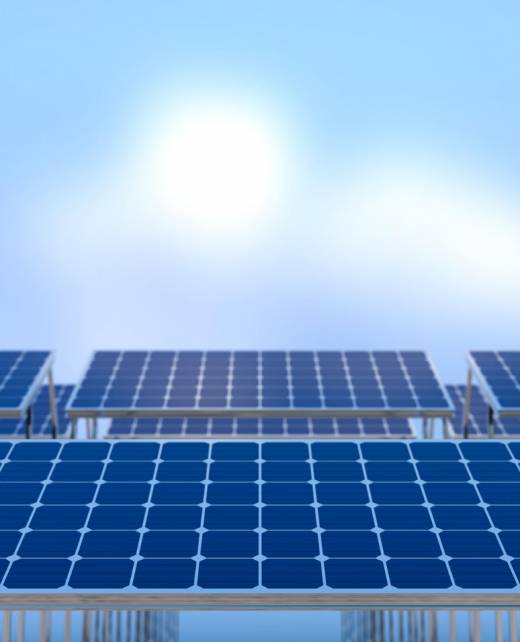 paneles solares concepto energia verde